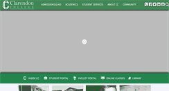 Desktop Screenshot of clarendoncollege.edu