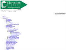 Tablet Screenshot of old.clarendoncollege.edu